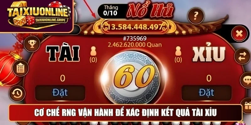 Cơ chế RNG vận hành để xác định kết quả tài xỉu