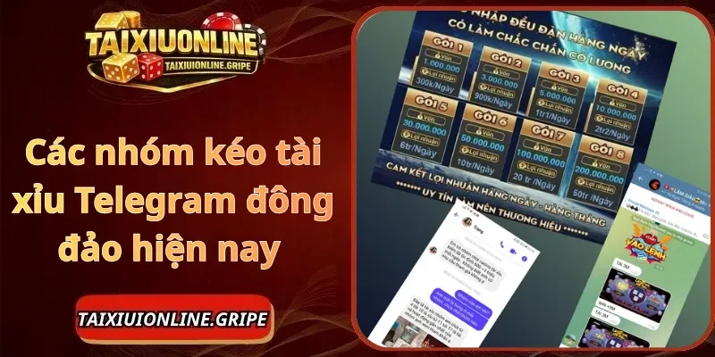 Các nhóm kéo tài xỉu Telegram đông đảo hiện nay