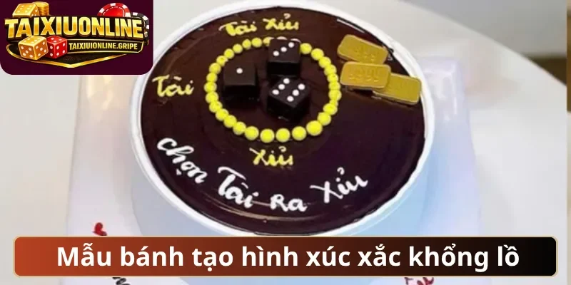 Mẫu bánh tạo hình xúc xắc khổng lồ Mẫu bánh tạo hình xúc xắc khổng lồ